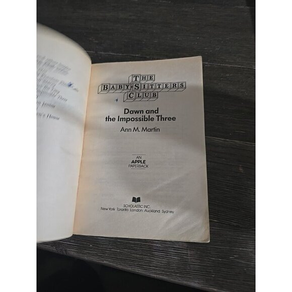 Vintage The Baby-Sitters Club #5 Dawn and the Impossible Three First Edition - Picture 6 of 7